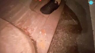 Cracky the street girl finaly gets to suck cock