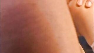 Hot exotic latina fills her cunt and ass with dildos and cum filled cocks