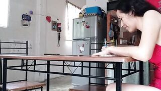 Stepdad interrupts my work, old pervert makes me suck dick, don't squirt your cum in my mouth!