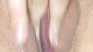 Wife on masturbation show, closeup on display for me. She opens her pussy and I taste her wetness and eat her juices