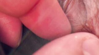 Wife fingered on the terrace - the foreplay