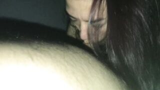 Rich sloppy blowjob POV in red lingerie for my horny boyfriend Andy Z 94 licking my pussy to be hotter - Amateur Nora Milf