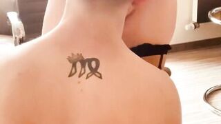 Licking on office chair - 11 image