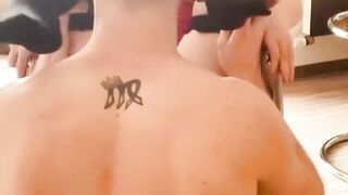 Licking on office chair - 15 image