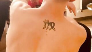 Licking on office chair - 8 image