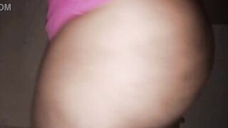 Ebony bbw wife with a big ass showing off in a short dress for her naughty neighbor - 8 image