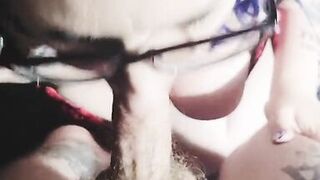 POV Cock sucking bbw milf real British Couple - 6 image