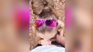 Blow Job in the woods