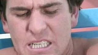 Blonde with natural tits gets licked and fucked by the swimming pool - 1 image