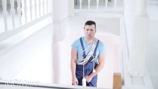 MOMXXX Horny big tits blonde MILF Letty dirty threesome with hard handymen - 4 image