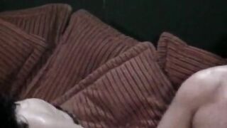 Brunette bitch does anal with stud indoors then gets facial