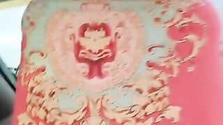 Mature woman, hairy pussy, driving & had to pee so badly!