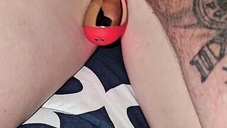 Bora Tapping G spot toy and insert a anal plug in my ass - 15 image