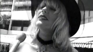 Blonde slut on a lounge chair sucks a cock and fucks - 3 image