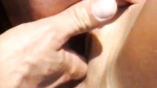 Blonde slut on a lounge chair sucks a cock and fucks - 7 image