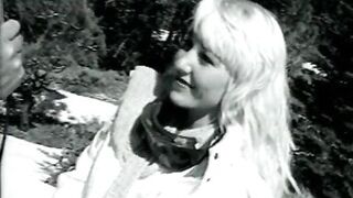 Blond bitch deep-throating and getting fucked in the ass