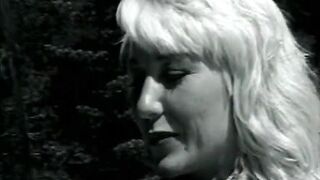 Blond bitch deep-throating and getting fucked in the ass