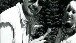 Blond bitch deep-throating and getting fucked in the ass