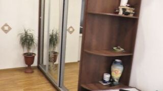 Sexy MILF looks porn on plasma tv, masturbates pussy fingers to orgasm and squirts. Big natural tits Milf. Squirt. Solo Milf - 13 image