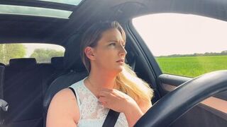 car breakdown! That's what you call help, cum all over my cunt, you bum? Assy real! - 1 image