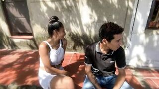 I'm bored sweeping outside my house and my neighbor invites me to fuck and I accept - 3 image