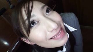 JAPANESE GIRL RUBS CLIT THEN RIDES COCK DEEP CREAMPIE - 4 image