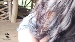 I surprise my half-brother masturbating, I fuck him and I squirt!