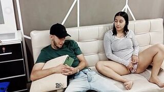 My girlfriend's horny stepsister seduces me to fuck her pussy - Porn in Spanish