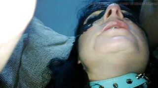 Closeup hard fucking milf, big moaning and slapping her face - 7 image