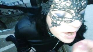 Long hair beauty in Nun outfit worship fat cock - 15 image