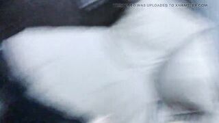 Long hair beauty in Nun outfit worship fat cock