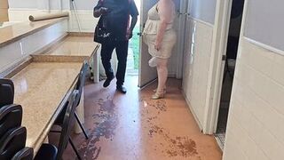 The service technician arrived to repair the laundry machines, but he thought servicing me was a better idea - 7 image