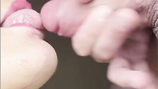 I LOVE SUCKING DICK THEN GETTING FILLED UP, Best Sloppy Blowjob With a huge Cumshot in mouth