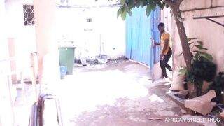 The photographer and his model caught in a photo session fucking copiously with his big and long cock in public - 3 image