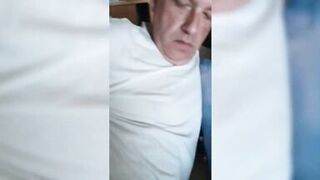 fingering and cum on blue stockings - 12 image