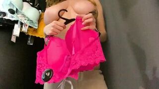 Pervert cutie wanks in fitting room