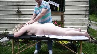 Short clip of an outdoor massage session