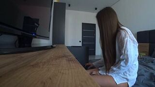 Real Cheating. My Wife Cheats On Her Husband With Her Neighbor In The Morning. Amateur Taboo