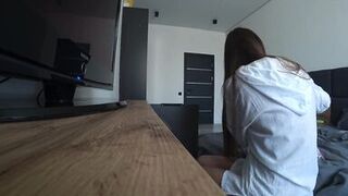 Real Cheating. My Wife Cheats On Her Husband With Her Neighbor In The Morning. Amateur Taboo