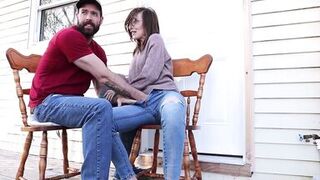 Milf squirting in jeans and HUGE squirt into a cup