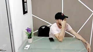 Horny stepdaughter eating her stepdad's big cock to keep him quiet - Porn in Spanish