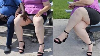 I met a stranger at the park on my lunch break and let him eat my pussy In vacant house - 1 image