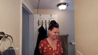 A Lonely MILF seduces a inexperienced man who rents her basement apartment. "The landlady" Part 2. - 4 image