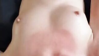 MILF wants to mutually masterbate - I give her a pearl necklace cumming all over her face and neck