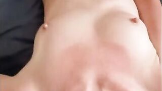 MILF wants to mutually masterbate - I give her a pearl necklace cumming all over her face and neck