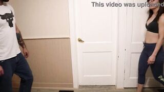 Stepmom stuck under the table so I made her squirt - again before her workout - 8 image