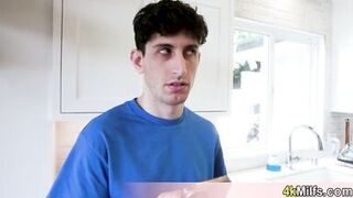 Anal loving blonde stepmom wants my cock and she doesnt care that we are in a middle of a party