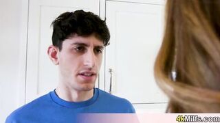 Anal loving blonde stepmom wants my cock and she doesnt care that we are in a middle of a party