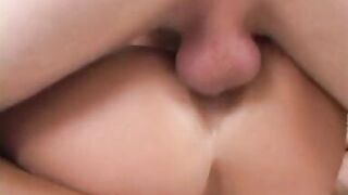 Great looking brunette with a big ass and tits gets fucked