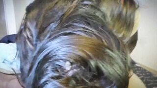 after catching my stepbrother rubbing his cock I offer him my collaboration